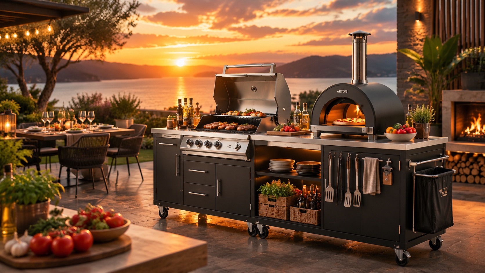 Outdoor cooking solutions OEM manufacturer setup for ARTON Grill